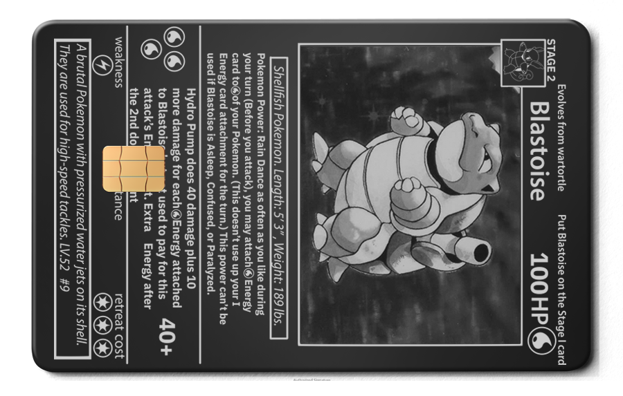 Blastoise Card Blastoise Card