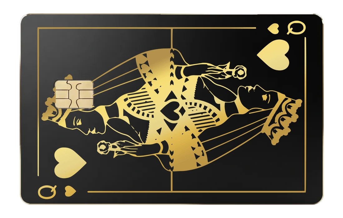 Queen Of Hearts - brass