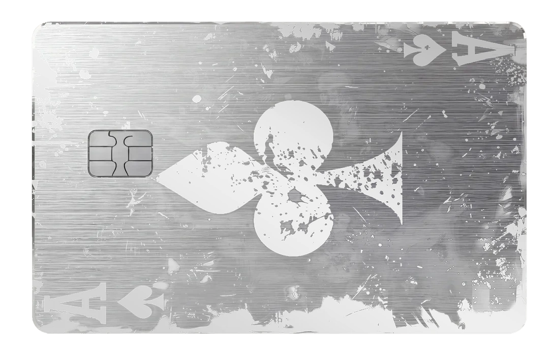Tattered Ace - silver