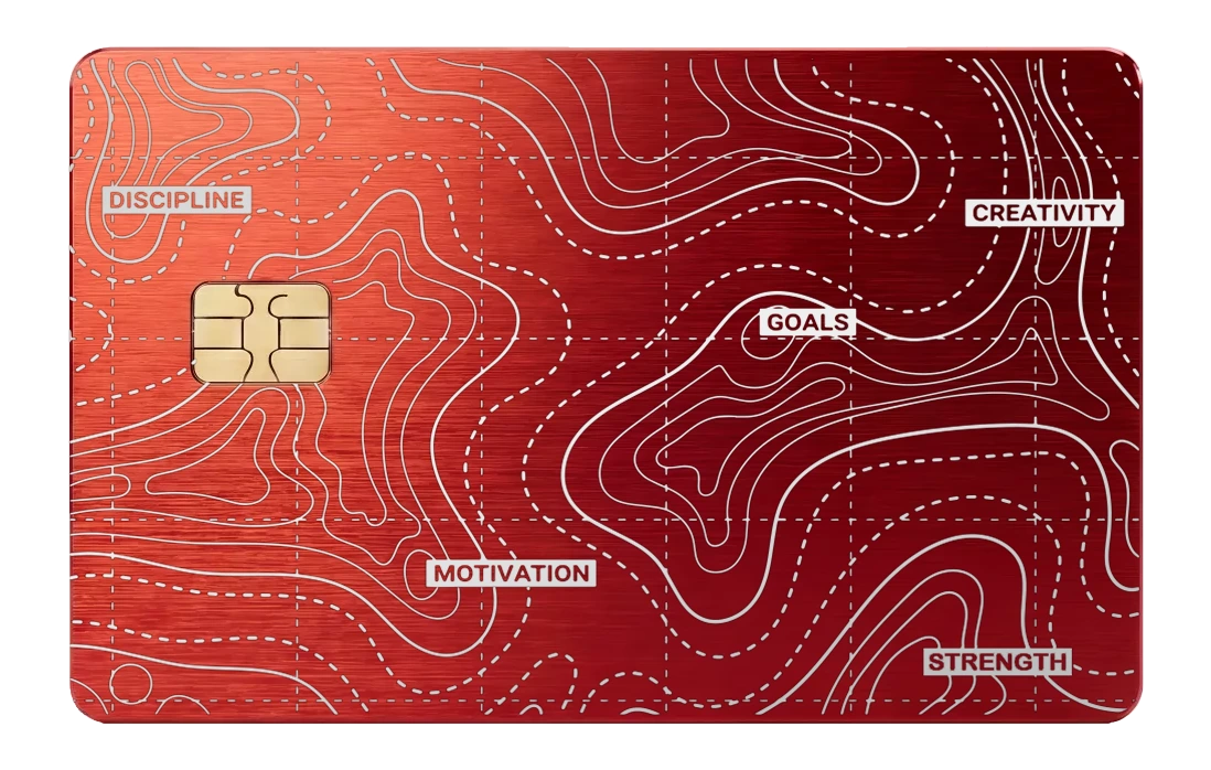 Topographical Map - red
